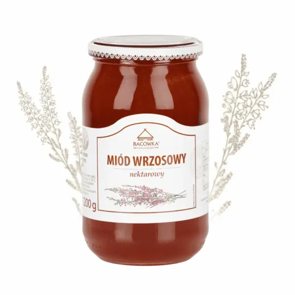 Miód wrzosowy 1200g BACÓWKA