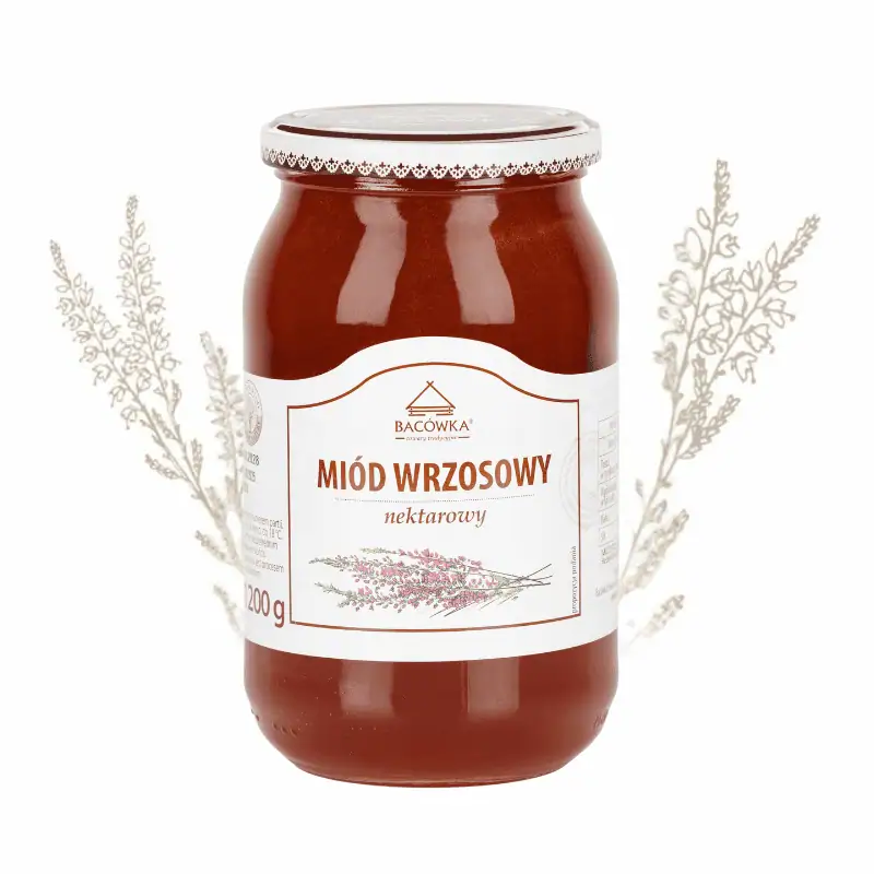 Miód wrzosowy 1200g BACÓWKA Miód wrzosowy 1200g BACÓWKA