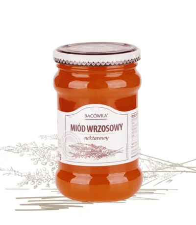 Miód wrzosowy 400g BACÓWKA