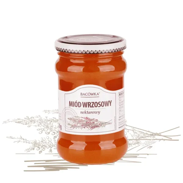 Miód wrzosowy 400g BACÓWKA