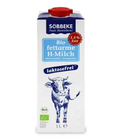 Mleko bez laktozy 1,5% bio 1l SOBBEKE