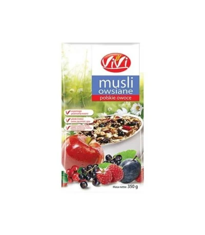 Musli owsiane polskie owoce 350g VIVI