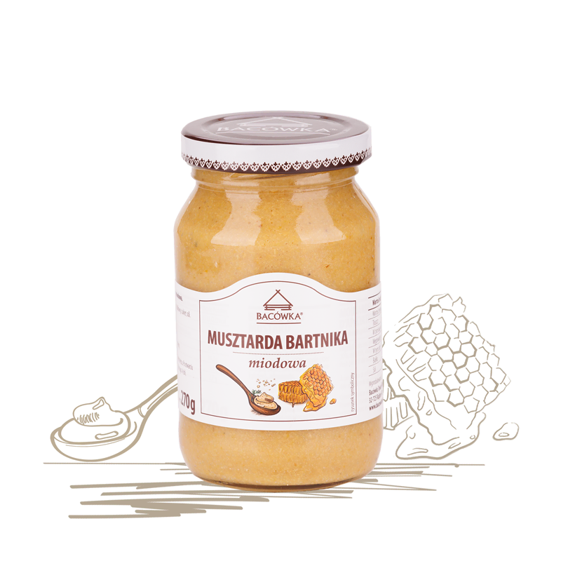 Musztarda Bartnika miodowa 270g BACÓWKA Musztarda Bartnika miodowa 270g BACÓWKA