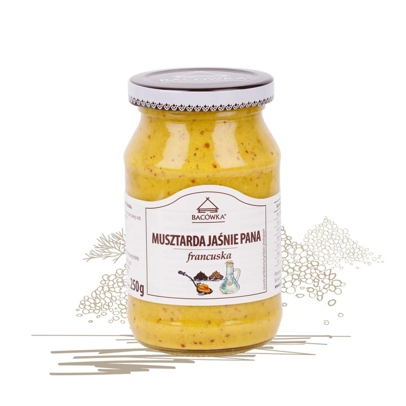 Musztarda Jaśnie Pana francuska 250g BACÓWKA Musztarda Jaśnie Pana francuska 250g BACÓWKA