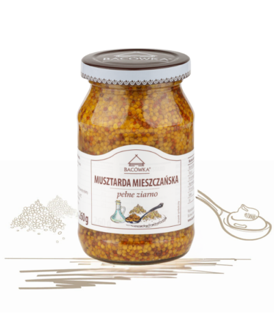 Musztarda Mieszczańska pełne ziarno 260g BACÓWKA