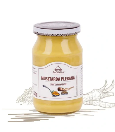 Musztarda Plebana chrzanowa 250g BACÓWKA