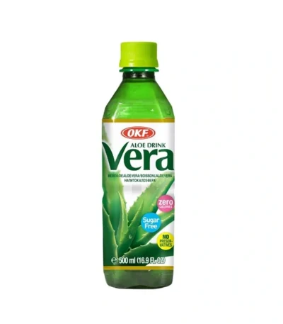 Napój Aloe Vera Sugar Free z cząstkami aloesu 500ml OKF