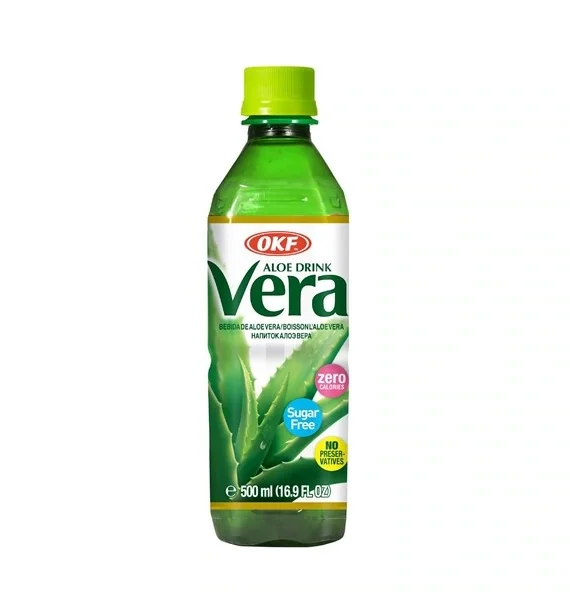 Napój Aloe Vera Sugar Free z cząstkami aloesu 500ml OKF