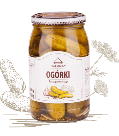 Ogórki konserwowe 840g BACÓWKA