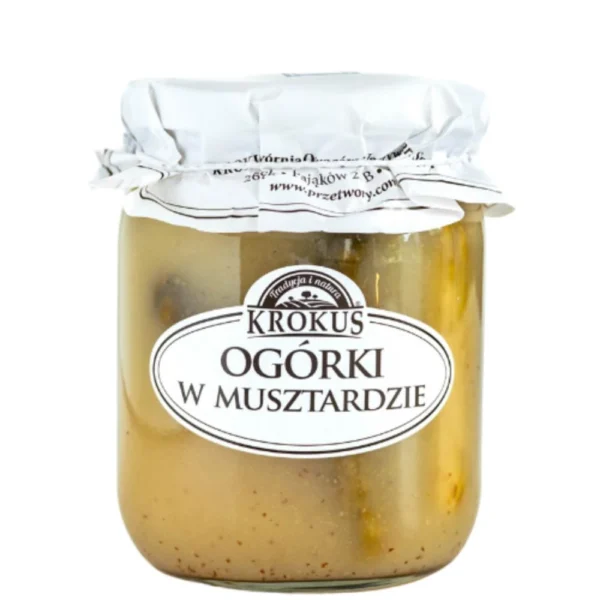 Ogórki w musztardzie konserwowe 500g KROKUS