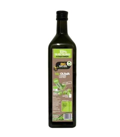 Oliwa z oliwek bio Extra Virgin tłoczona na zimno 500ml BIG NATURE