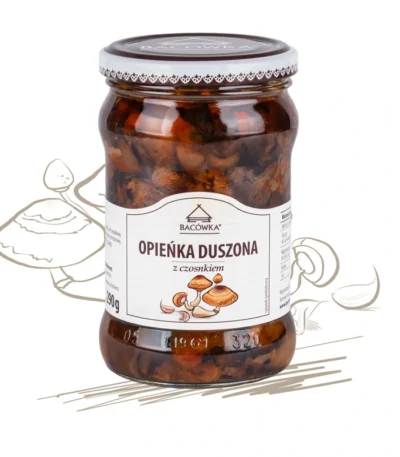 Opieńka duszona z czosnkiem 290g BACÓWKA