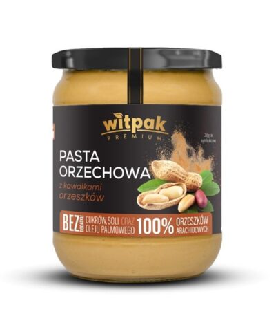 Pasta orzechowa z kawałkami orzeszków 470g WITPAK