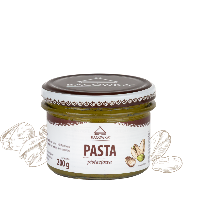 Pasta pistacjowa 200g BACÓWKA Pasta pistacjowa 200g BACÓWKA