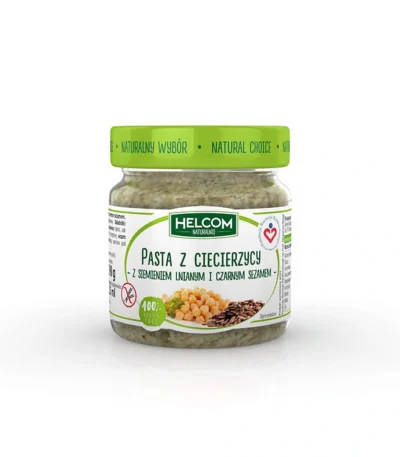 Pasta z ciecierzycy z siemieniem i sezamem 190g HELCOM