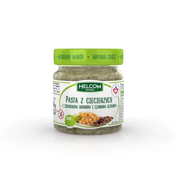 Pasta z ciecierzycy z siemieniem i sezamem 190g HELCOM