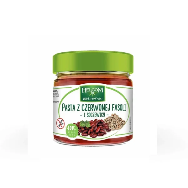 Pasta z czerwonej fasoli i soczewicy 190g HELCOM