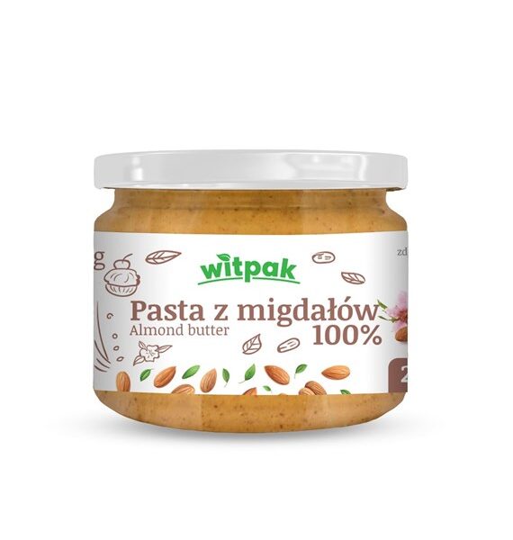 Pasta z migdałów nie blanszowanych 250g WITPAK