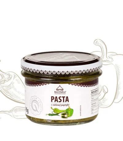 Pasta z zielonej papryki 195g BACÓWKA
