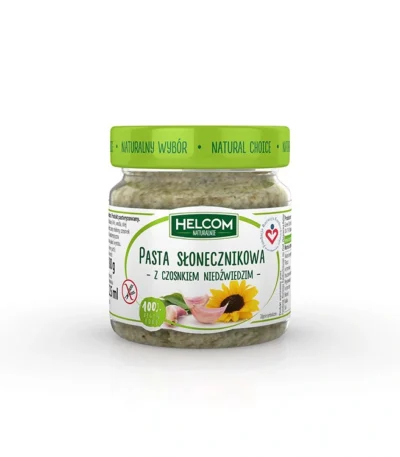 Pasta ze słonecznika z czosnkiem niedźwiedzim 180g HELCOM