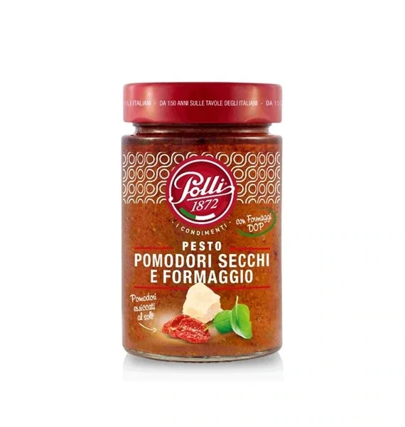 Pesto Pomodori e Formaggio z suszonych pomidorów i sera Grana Padano 190g POLLI