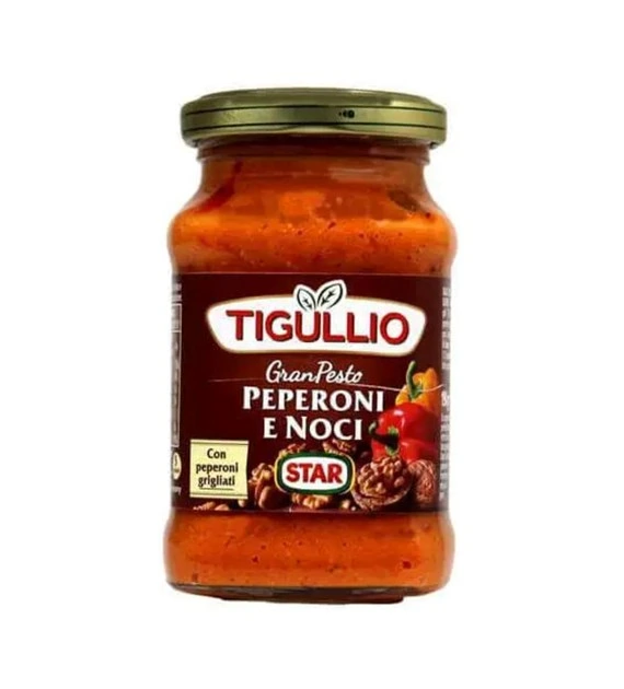 Pesto peperoni & orzechy włoskie 190g TIGULIO Pesto peperoni & orzechy włoskie 190g TIGULIO
