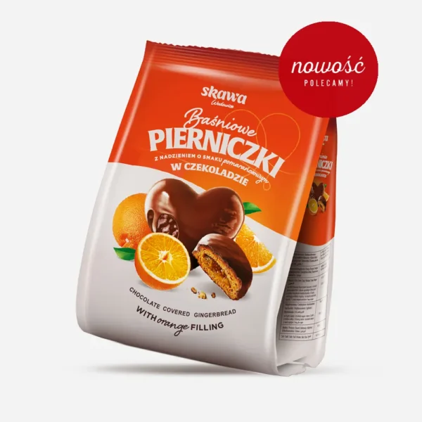 Pierniczki w czekoladzie pomarańczowe 150g SKAWA