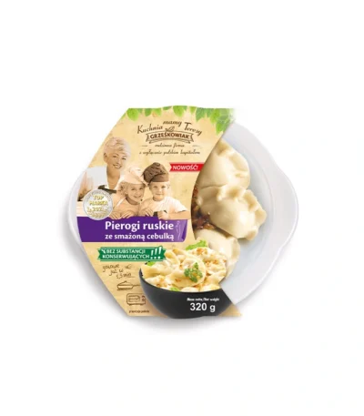 Pierogi ruskie ze smażoną cebulką 320g GRZEŚKOWIAK