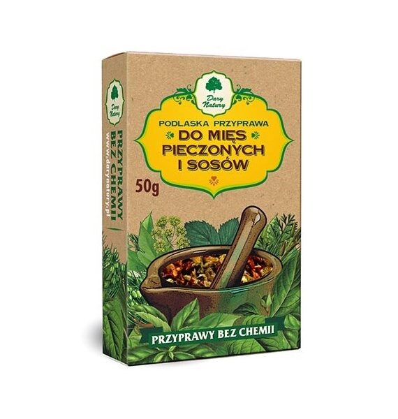 Podlaska przyprawa do mięs piecz i sosów 50g DARY NATURY
