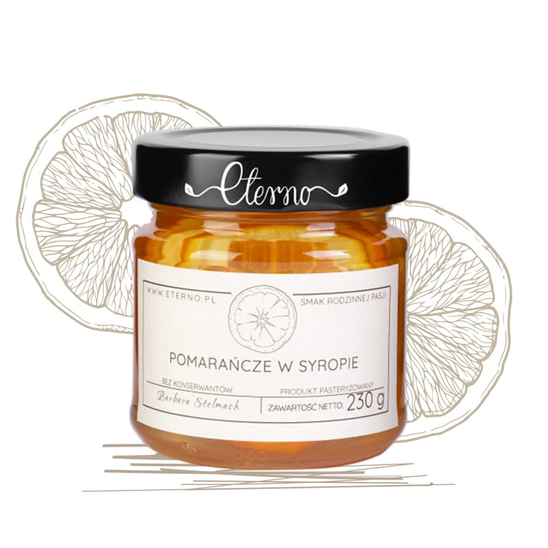 Pomarańcze w syropie 230g ENTERO Pomarańcze w syropie 230g ENTERO