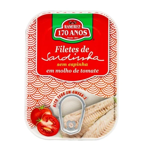 Portugalskie sardynki filety w sosie pomidorowym 100g RAMIREZ