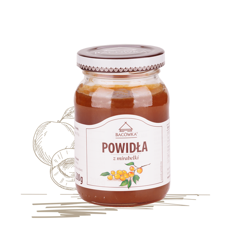 Powidła z mirabelki 200g BACÓWKA Powidła z mirabelki 200g BACÓWKA