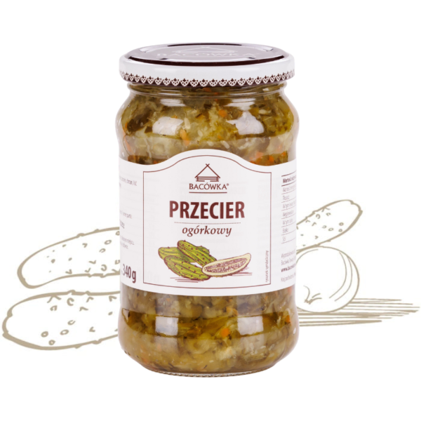 Przecier ogórkowy 340g BACÓWKA