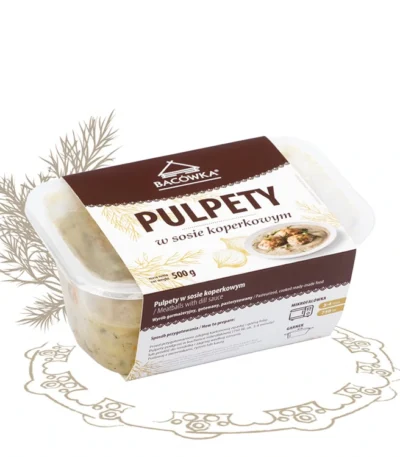 Pulpety w sosie koperkowym 500g BACÓWKA