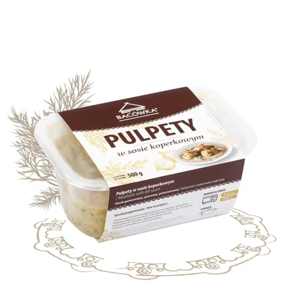 Pulpety w sosie koperkowym 500g BACÓWKA