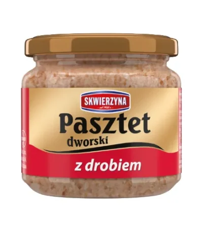 Skwierzyna Pasztet dworski z drobiem 160g słoik SANTE