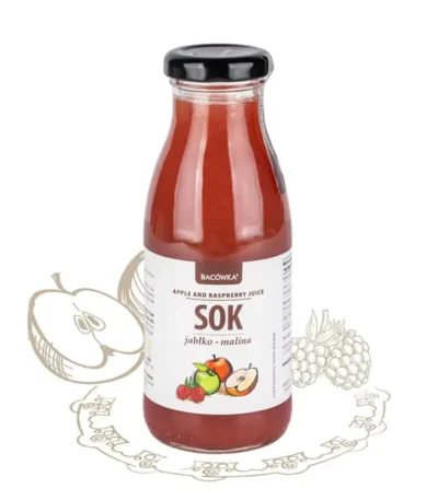 Sok jabłko malina 250 ml BACÓWKA