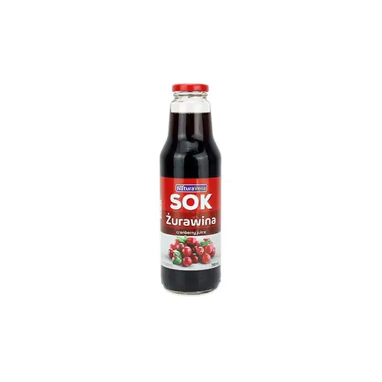 Sok z żurawiny 750ml NATURAVENA Sok z żurawiny 750ml NATURAVENA