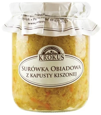 Surówka obiadowa z kapusty kiszonej 500g KROKUS