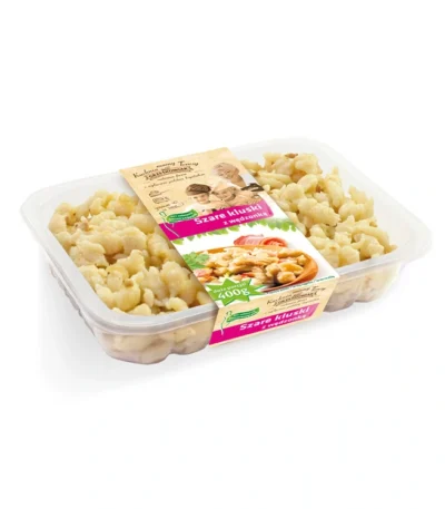 Szare kluski w wędzonką 400g GRZEŚKOWIAK