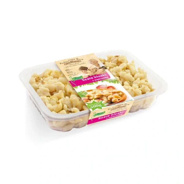 Szare kluski w wędzonką 400g GRZEŚKOWIAK