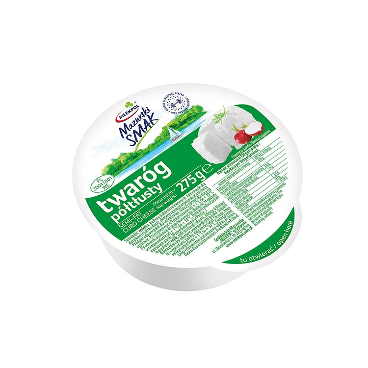 Twaróg półtłusty krążek 275g MAZURSKI SMAK Twaróg półtłusty krążek 275g MAZURSKI SMAK