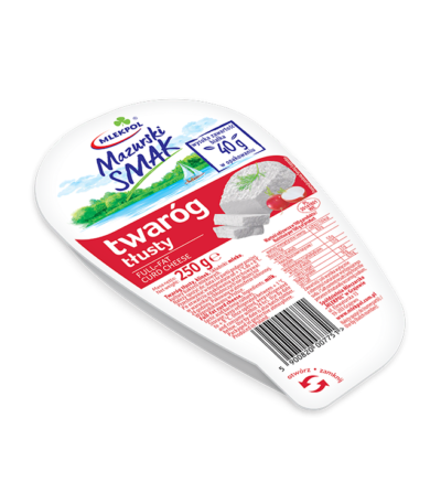 Twaróg tłusty klinek 250g MAZURSKI SMAK