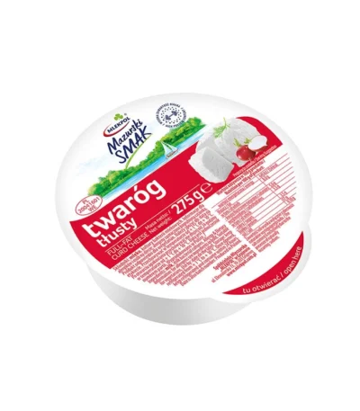 Twaróg tłusty krążek 275g MAZURSKI SMAK
