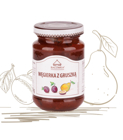 Węgierka z gruszką 200g BACÓWKA