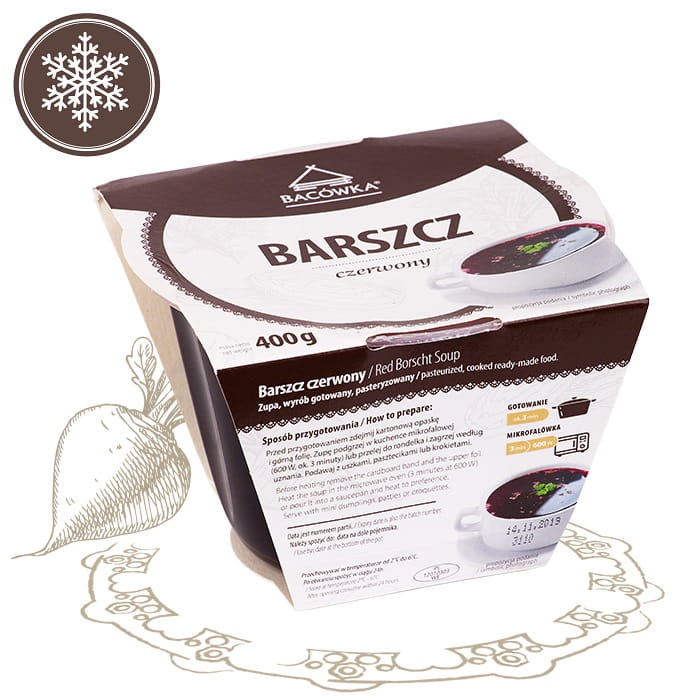 Zupa barszcz czerwony 400g BACÓWKA Zupa barszcz czerwony 400g BACÓWKA