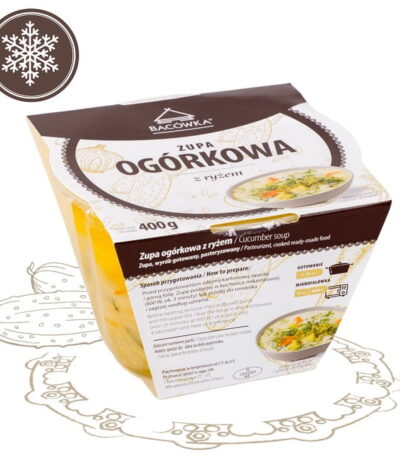 Zupa ogórkowa z ryżem 400g BACÓWKA