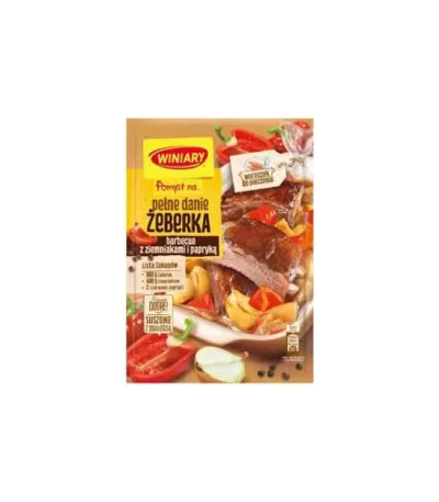 fix winiary 0018 FIX pomysł na żeberka barbecue z ziemiankami i papryką 42g WINIARY