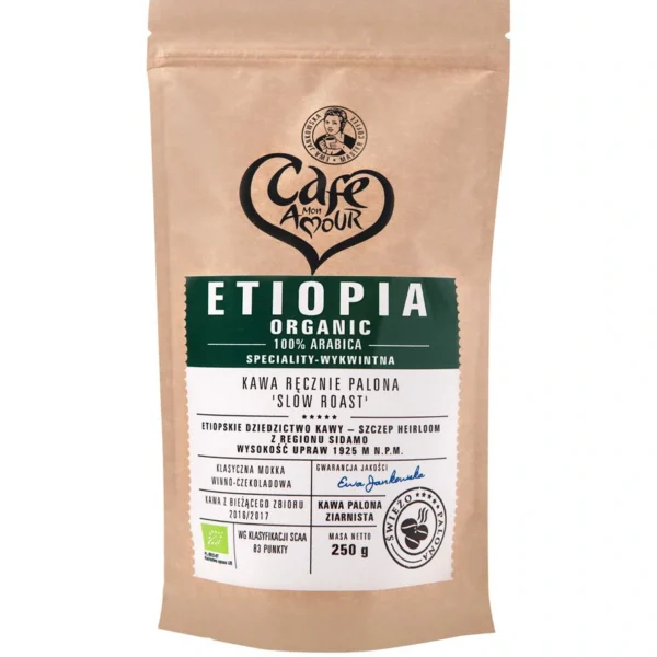 kawa etiopia sidamo organic 250g